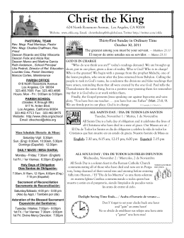 Parish Directory - Christ the King Roman Catholic Church