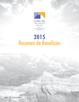 2015 Resumen de Beneficios - The University of Arizona Health