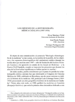 JPardo-2007-Los orígenes de la historiografía médica catalana
