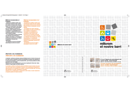 Millores incorporades al Mejoras incorporades en el Projecte proyecto