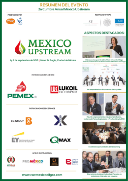 para ver el resumen - Mexico Upstream Summit