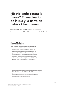 ¿escribiendo contra la marea? el imaginario de la isla y la