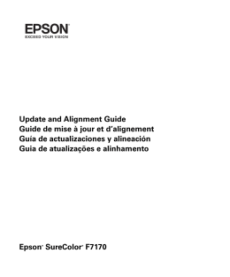 Alignment Guide - Epson SureColor F7170