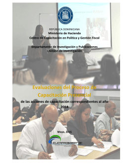 Informe Final Proceso Académico Presencial 2014