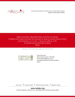 Redalyc.El adelanto de la compra como efecto de la