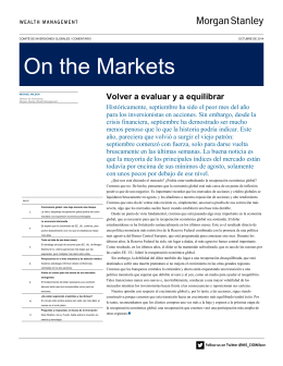 On the Markets - Morgan Stanley