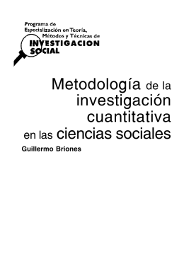 Metodología de la investigación cuantitativa en las
