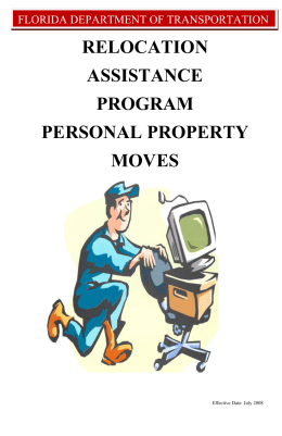 relocation assistance program personal property moves