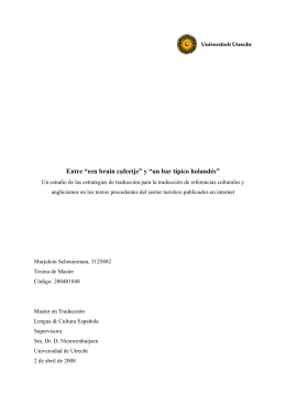 Entre “een bruin cafeetje” y “un bar típico holandés”