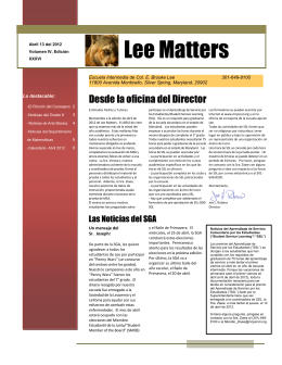Lee Matters - Montgomery County Public Schools