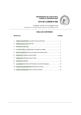 ACTA DE LA SESIÓN Nº 4602 - Consejo Universitario