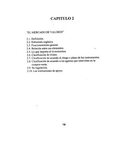 El mercado de valores