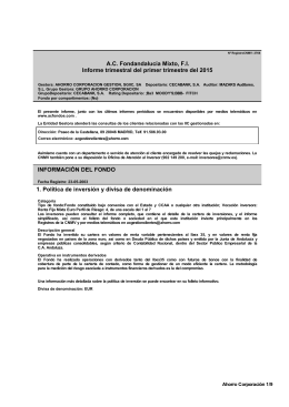 1. Política de inversión y divisa de denominación A.C.