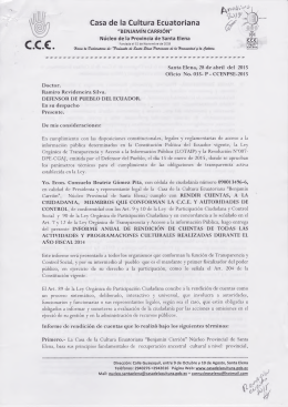 Defensoría del Pueblo - Casa de la Cultura Ecuatoriana