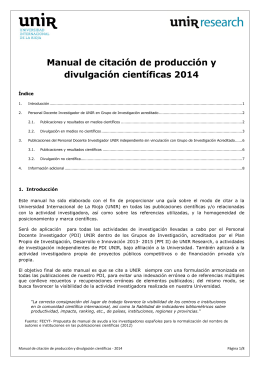 Manual de citación de producción y divulgación