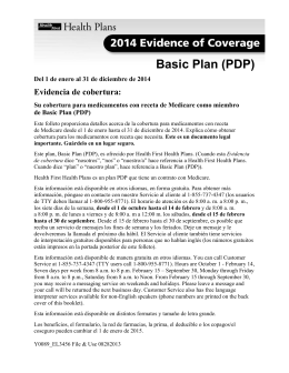 Basic Plan (PDP) - Health First Health Plans