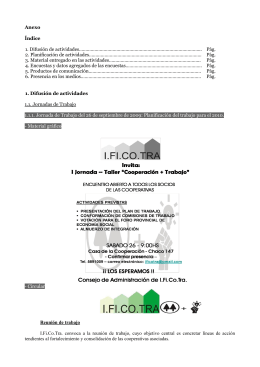 Anexo Índice 1. Difusión de actividades