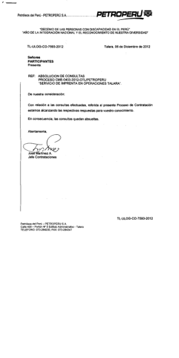 Petróleos del Perú — PETROPERÚ S.A.