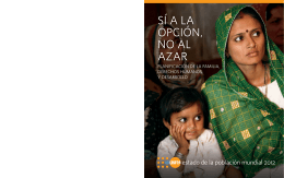 SÍ A LA OPCIÓN, NO AL AZAR - United Nations Population Fund