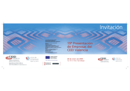19ª Presentación de Empresas del CEEI Valencia