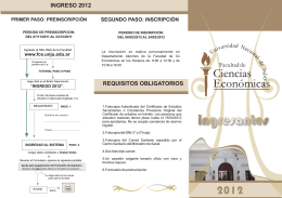 folleto alumnos 2012 - Facultad de Ciencias Económicas