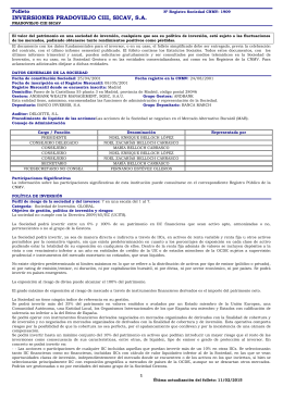INVERSIONES PRADOVIEJO CIII, SICAV, S.A.