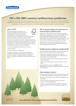 FSC e ISO 14001: nuestras certificaciones predilectas
