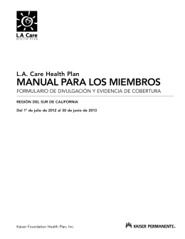 Kaiser Permanente - LA Care Health Plan