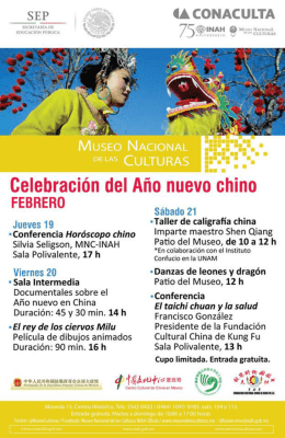 Celebración del Año nuevo chino FEBRERO
