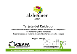 para ver la ponencia en pdf - Congreso Nacional de Alzheimer