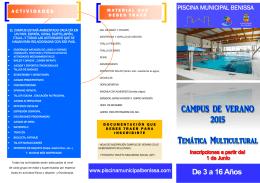 PISCINA MUNICIPAL BENISSA