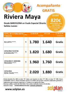 Riviera Maya - Club Amigos en Ruta