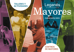 Talleres y actividades para Mayores Curso 2012/2013