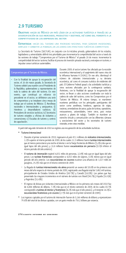 2.9 TURISMO - Secretaría de Turismo