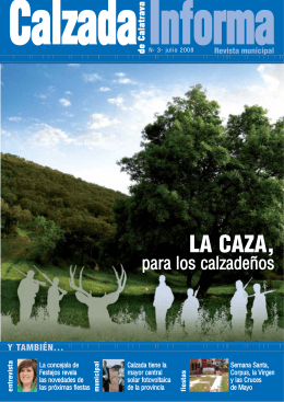 Calzada Informa nº III - Ayuntamiento de Calzada de Calatrava