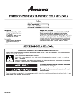 seguridad de la secadora