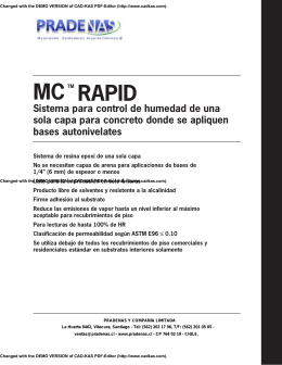 MCTM RAPID - Pradenas - Soluciones Integrales