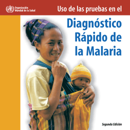 Diagnóstico Rápido de la Malaria