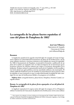 La cartografía de las plazas fuertes españolas: el caso del