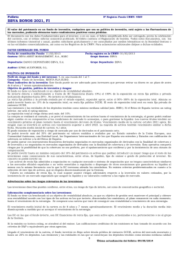 BBVA BONOS 2021, FI - BBVA Asset Management