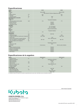 Especificaciones