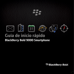 BlackBerry Bold 9000 Smartphone - Guía de inicio rápido