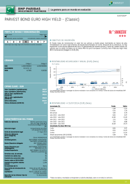 PARVEST BOND EURO HIGH YIELD - (Classic)