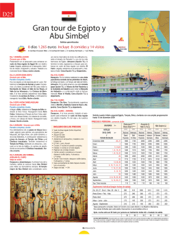 Gran tour de Egipto y Abu Simbel