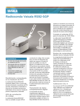 Radiosonda Vaisala RS92-SGP