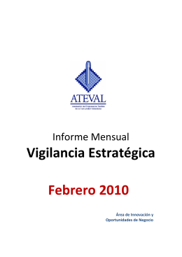 Vigilancia Estratégica Febrero 2010