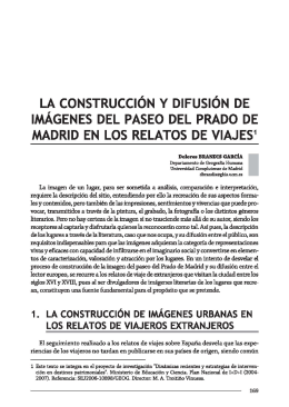 La construcción y difusión de imágenes del Paseo del Prado de