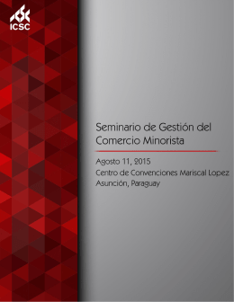Seminario de Gestión del Comercio Minorista