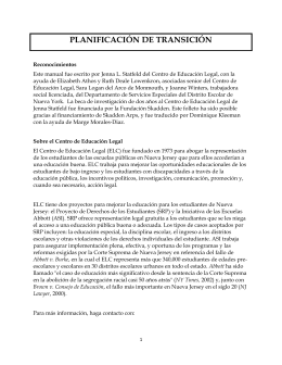 planificación de transición
