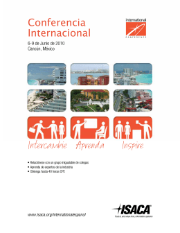 Conferencia Internacional - ISACA Capítulo Monterrey